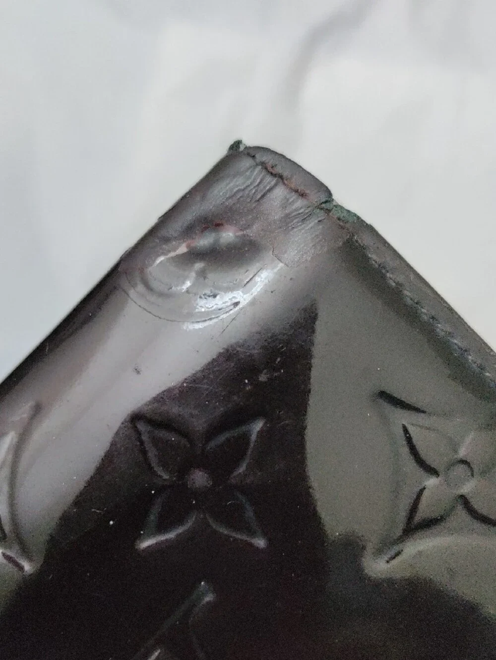 Louis Vuitton Vernis Long Wallet in Dark Burgundy Patent Leather